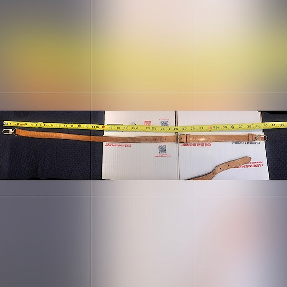 LOUIS VUITTON Vachetta Replacement Shoulder Strap with Clips and Shoulder Pad - Picture 15 of 16